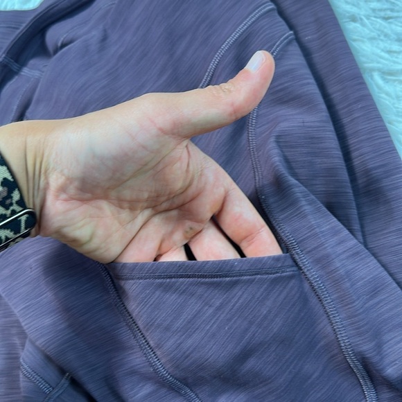 Lululemon Invigorate High-Rise Crop 23" Heathered Black Currant - Picture 4 of 7